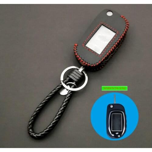 M7 Hot Sale 100% Leather Key Case Cover for Scher-Khan Magicar 7 8 9 10 M8 M9 M10 Folding Car Flip Remote Control