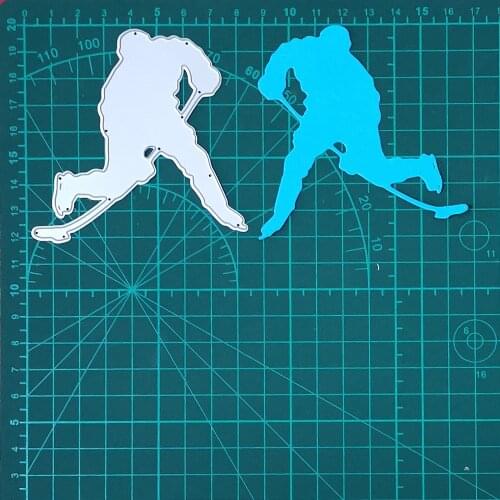 Winter Ice Hockey/ Snowball Game Metal Cutting Dies For Stamps Scrapbooking Stencils DIY Paper Album Cards Decor Embossing 2020