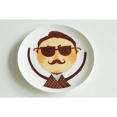 Cute cartoon Dishes Steak Plate Dishe Plates Animal ceramic Child Dishs Personalized quality food dishes Fox Bear Tableware