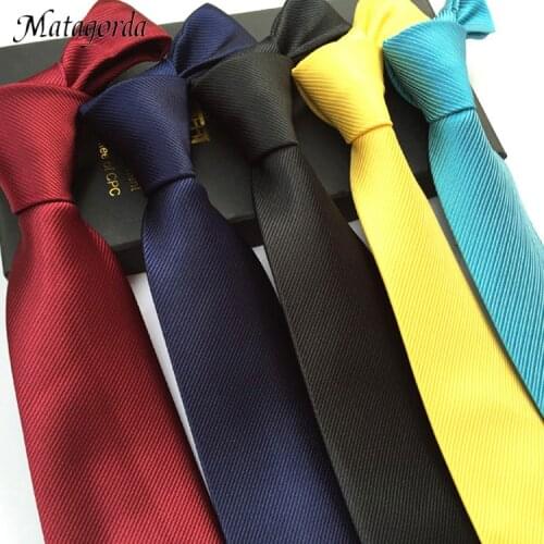 Trendy Man Tie Solid Color Necktie Silk Male Cravat for Wedding Party Neckwear Neckerchief Clothing Accessorie Free Shipping