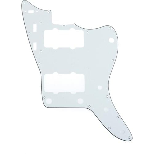 Musiclily Pro 13-Hole 65 60s Vintage Guitar Pickguard for Fender American Jazzmaster, 3Ply Parchment
