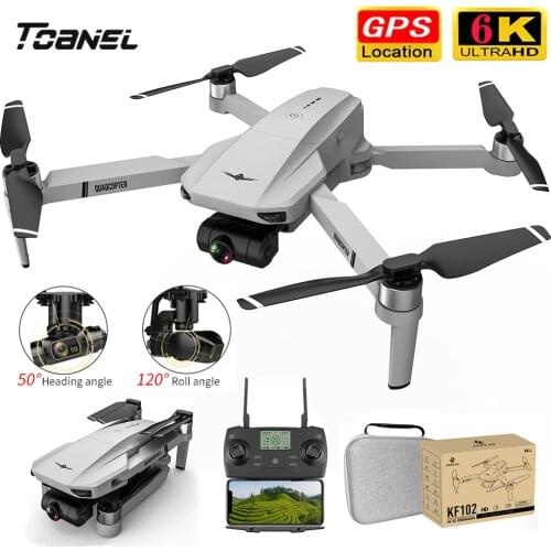 New KF102 Drone 6K Brushless Motor 4K HD Camera GPS Professional 1200M Image Transmission Foldable Quadcopter RC Dron VE58 E520