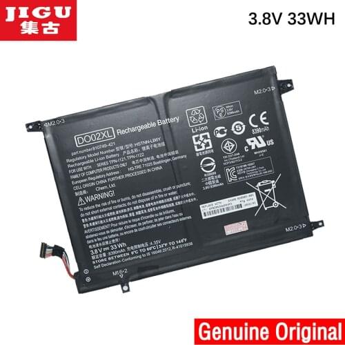 JIGU Original Laptop Battery 810749-421 810985-005 DO02XL HSTNN-LB6Y TPN-I121 TPN-I122 For HP For Pavilion X2 10