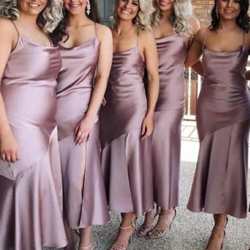 Mermaid Bridesmaid Dresses 2020 Spaghetti Straps Robe Demoiselle D'honneur Vestido Madrinha Dress For Wedding Party