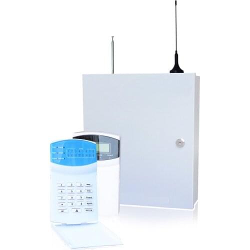 New Home security defense PSTN and 4G GSM SMS Alarm system 433MHz 16 wire and wireless zones LED LCD keypad burglar alarm Host