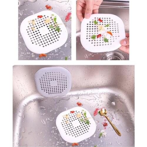 Shower Drain Silicone Kichen Sink Drain Hair Stopper Catcher Filter Bathroom Accessories Bathtub Strainer Sewer Outfall Filter