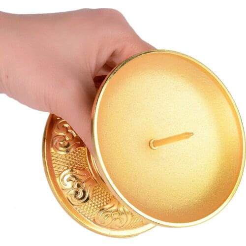 Modern Candle Holder Stand Lamp Vintage Nordic Luxury Retro Round Hanging Metal Pillar Gold Candlestick Minimalist Decor KK60ZT