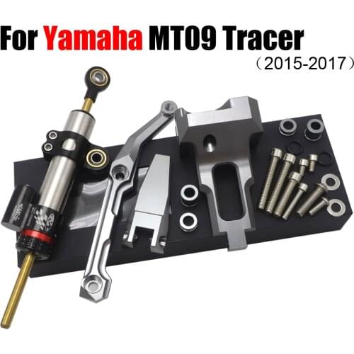 Motorcycle Stabilizer Steering Damper with Mounting Bracket Kit For Yamaha MT-09 Tracer MT 09 Tracer MT09 Tracer 2015-2017