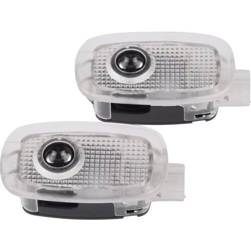 2Pcs LED Car Logo Door Courtesy Lamp For Mercedes Benz S V Vito CL Class W221 W447 W640 C216 AMG Welcome Light Laser Projector