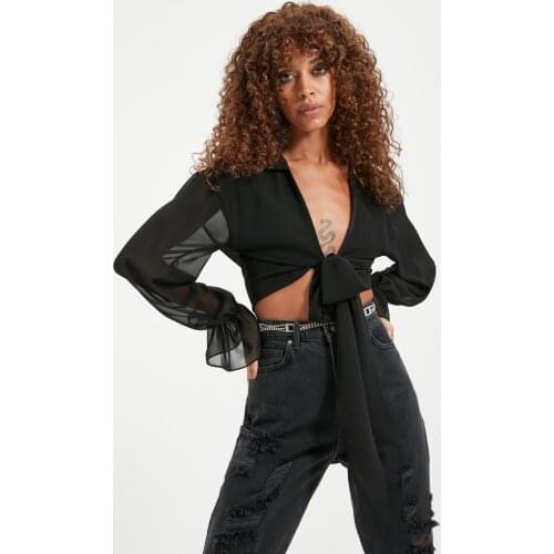 Женские шифоновые блузки Trendyol China At AliExpress