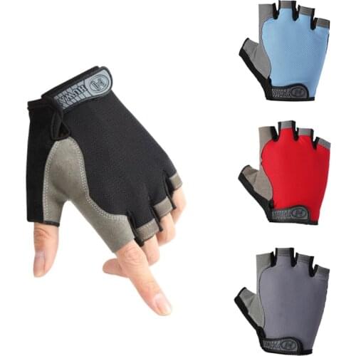 Cycling Gloves Exercises Half Finger Anti-Slip Gloves Sports Bike Bicycle Glove MTB Road Riding Camping Hiking Gloves