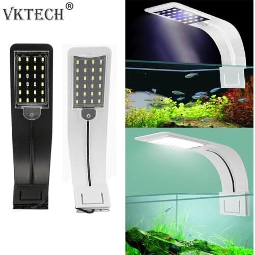 10W LED Waterproof Aquarium Light Fish Tank Aquatic Plants Grow Lighting Clip-On Lamp Aquarium Supplies EU Plug