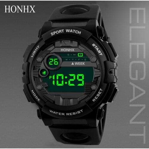 Silicone Strap Military Wrist Watches Luminous Men Sport Watch High-end Led Calendar Waterproof Digital Watch relógio masculino