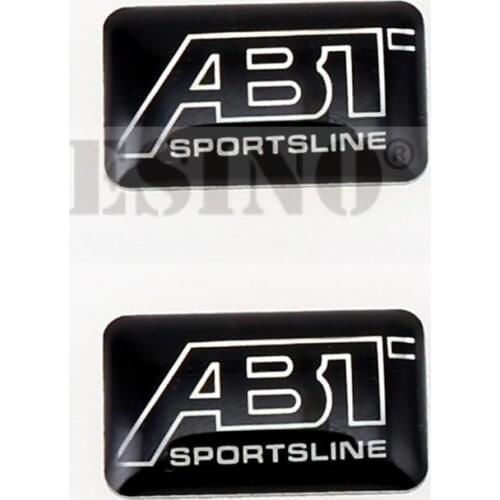 20 x New Design 3D Decorative Car Styling Glue Decals Badges Car Styling Stickers Emblems Custom Motor Decal for ABT Sportsline