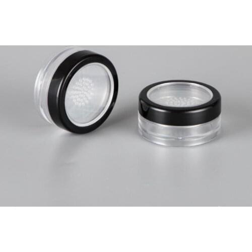 300pcs 10g portable loose powder jar with rotating sifter with twist up sifter powder container tins for cosmetic makeup SN363