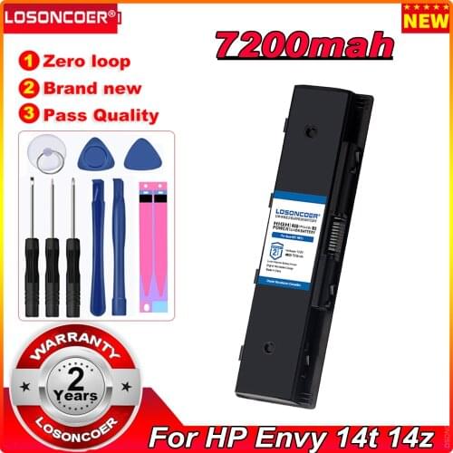 7200mAh For HP For Envy 14t 14z 15 15t 15z 17 17t 17z M7 HSTNN-LB4N HSTNN-LB4O HSTNN-YB4N P106 PI06 PI09 6CELLS Laptop Battery