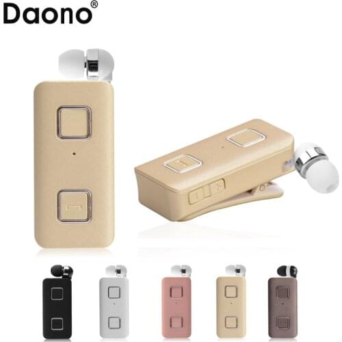Call Vibration Sport Stereo Mini Clip on Bluetooth Headset Wireless bluetooth handsfree clip Earphone Headphone Clamp Collar
