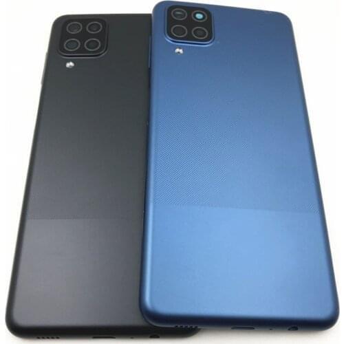 New For Samsung Galaxy A12 A125 A125F SM-A125F Back Battery Cover Rear Housing Cover With Side Button Replacement Parts