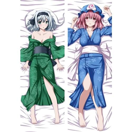 Anime Cartoon TouHou Project Double sided hugging Pillow Case Pillow Cover Pillowcase Peach Skin 2 Way 82010
