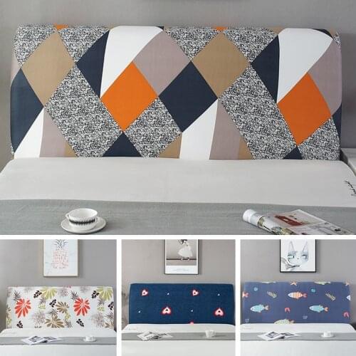 Printed Elastic All-inclusive Bed Head Cover Headboard Cover Washable Universal Size Bed Head Covers for Home Hotel Banquet