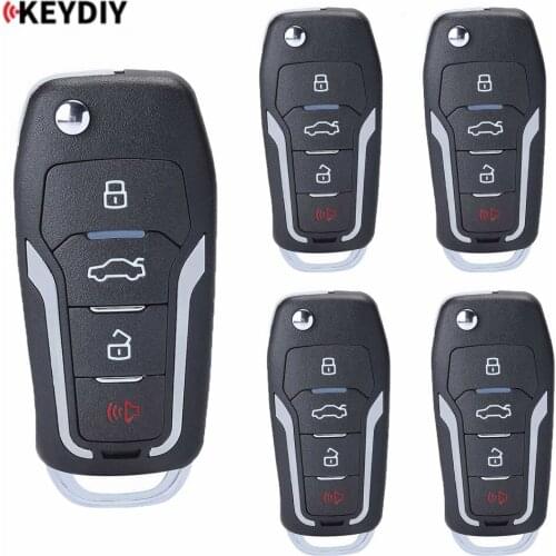 KEYECU 5PCS KEYDIY Remote for B12-4 , Universal Original Remote B-Series for KD900 KD900