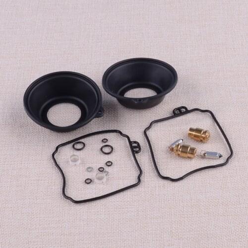 2 Sets Carburetor Repair Kit With Plunger Diaphragm Fit For Yamaha V Star 650 XVS650 XVS650AT XVS650A