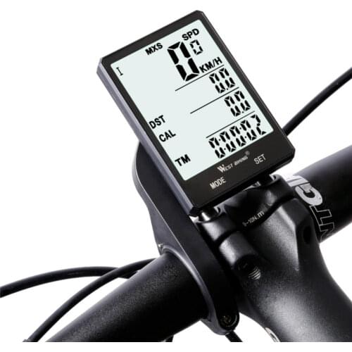WEST BIKING Waterproof Bicycle Computer With Backlight Wireless Wired Bicycle Computer Bike Speedometer Odometer Bike Stopwatch