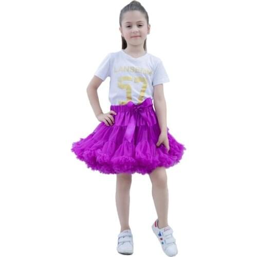 Hot! fairy tutu skirt supper fluffy many layers MUTIPLE COLOR skirt high quality pettiskirt ruffles GrapePurple skirts for girls