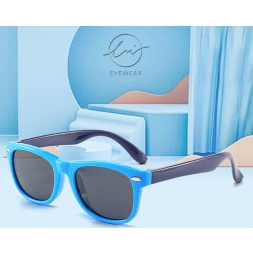 LM New Kids Polarized Sunglasses Boys Girls Sun Glasses Children Classic Brand Designer Eyeglasses UV400 Child Oculos with Case