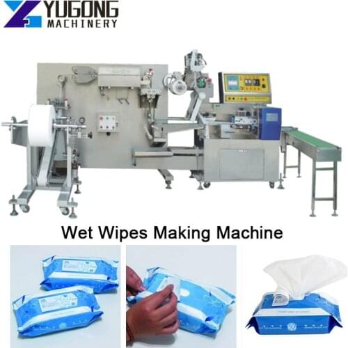Wet Wipes Manufacturing Machine Wet Wipes Folding & Sealing Machine Full Automatic Wet Wipes Machine Product Line