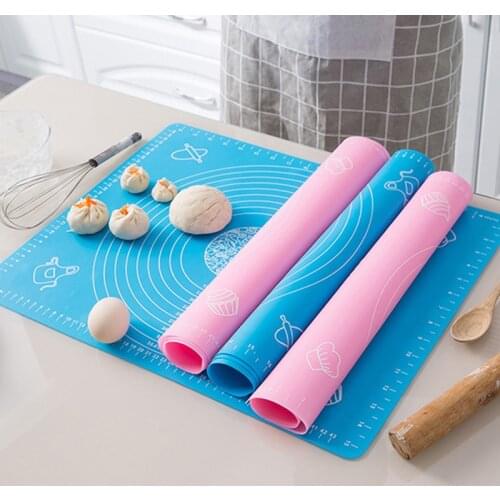 Multi-Size Silicone Baking Mat Sheet Extra Large Baking Mat for Rolling Dough Macaroo Pizza Dough Accessories Reusable Pads