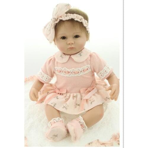 Fashion Dolls Silicone Reborn Baby Doll Toys for Girls,15 Inch Realistic Reborn Doll Baby Toys Childrens Birthday Gift