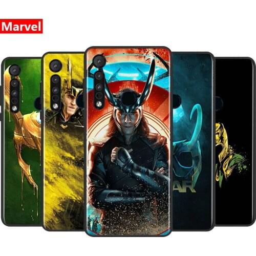 Marvel Avengers Loki For Motorola G9 G8 G Power One Fusion Edge E6 Plus Play Lite Soft Shell TPU Silicone Black Cover Phone Case