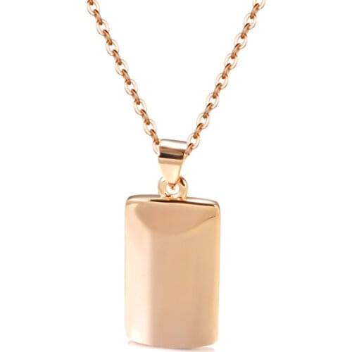 14K Rose Gold Necklace For Women Pendant Jewelry Accessories designer jewelry designer jewelry joyeria fina para mujer
