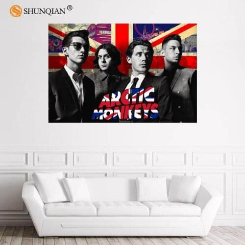 Nice Arctic Monkeys Poster Custom Satin Poster Print Cloth Fabric Wall Poster Print Silk Fabric Print Poster 18-1-30