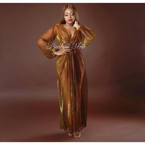 Real Image Mix Color Straight Long Party Dresses Chic See Thru V-neck Colorful Formal Gowns Custom Made Summer Dressing