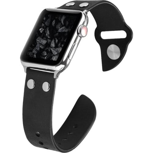 Genuine Leather Vintage strap For apple watch band 44mm 42mm 38mm 40mm iwatch Series SE 6 5 4 3 2 Top Grain bracelet Replacement