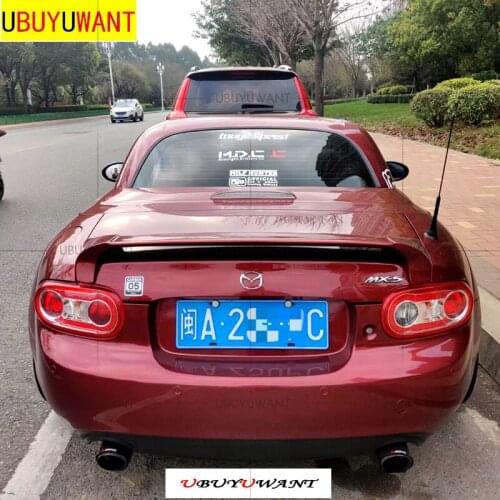 UBUYUWANT Car Styling FRP/REAL CARBON FIBER Rear Spoiler for MAZDA MX5 MX-5 2007 2008 2009 2010 2012 2013 Car Spoiler