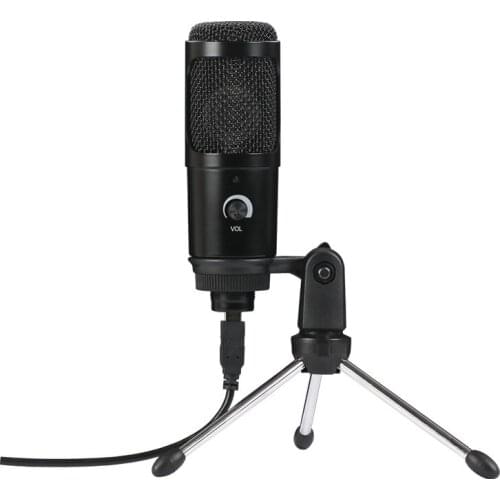 USB Microphone PC Condenser Microphone Vocals Recording Studio Microphone for YouTube Video Skype Chatting Game Broadcast