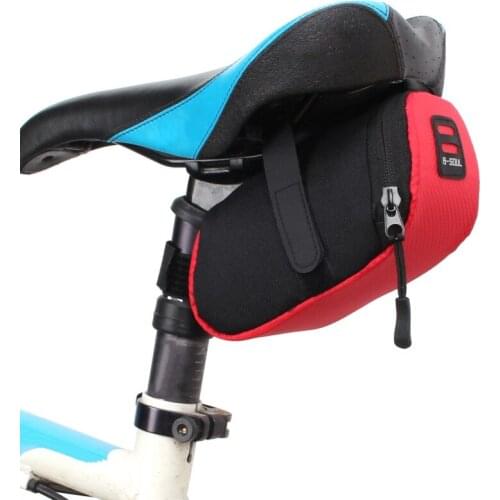 Waterproof Mini Mountain Bike Saddle Bag Pouchs Road Bicycle Back Seat Tail Package Outdoor Cycling Mini Saddle Seatpost Bag