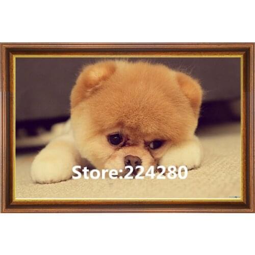 Animal Little cute puppy Needlework,embroidery, dog 14CT DIY Cross stitch kit,Art Pattern counted Cross-Stitching home decor