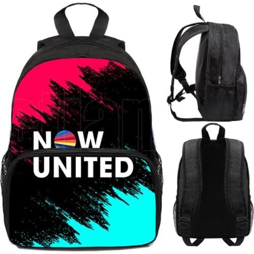 3D Printed Now United-Better Lyrics Women Backpack Children NU Team Hip Hop TravelBag School Bags for Teenage Girls Boys Bookbag