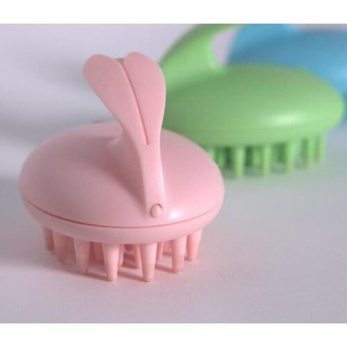 1Pcs Hot selling Waterproof Electric Scalp Stimulate Vibrator Shower Bath Rubber Head Massage Comb Brush Hair Clean Massager