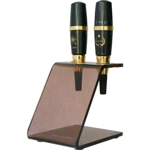 1PC Makeup Eyebrow Pen Machine Racks Stand Holder Brown Color Tattoo Makeup Machine Shelves For Tattoo Accessories