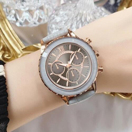 2021 New Women Watch Fashion Luxury Round Dial Rhinestone Quartz Analog Watch Wristwatch Accessories Couple Watches