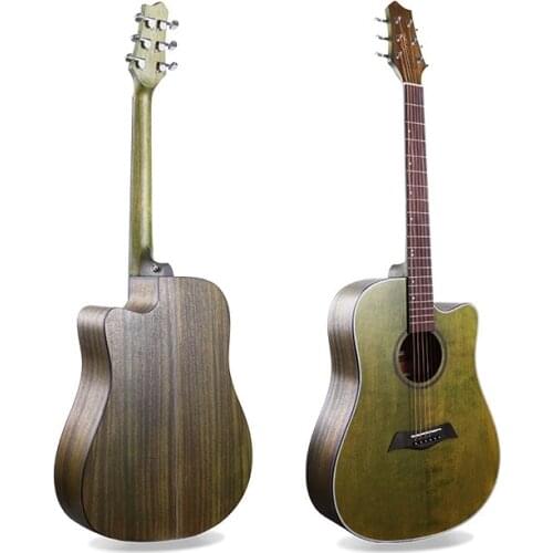 New 41 inchtravel folk guitar 6-string Retro Spruce teaching guitar musical instrument