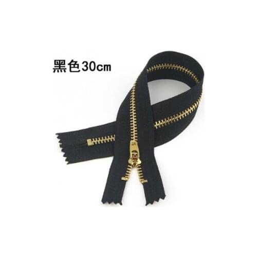 A8 Sewing supplies Real copper zipper Navy black jeans / casual pants metal copper zipper pants placket metal iron zipper