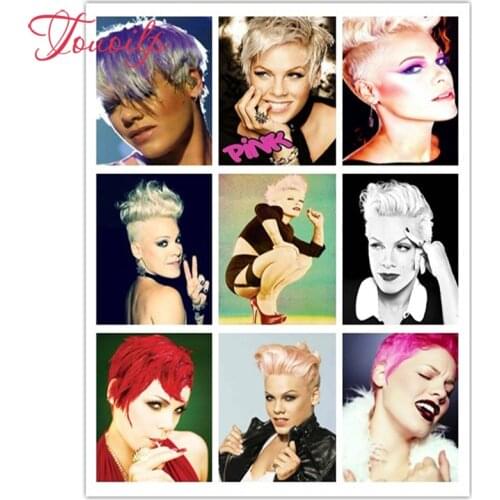 TOUOILP 5D DIY ‘’ Singer pink ‘’ Diamond Painting Full Diamond Embroidery Sale Cross Stitch Kit Rhinestones Mosaic Garden Decor