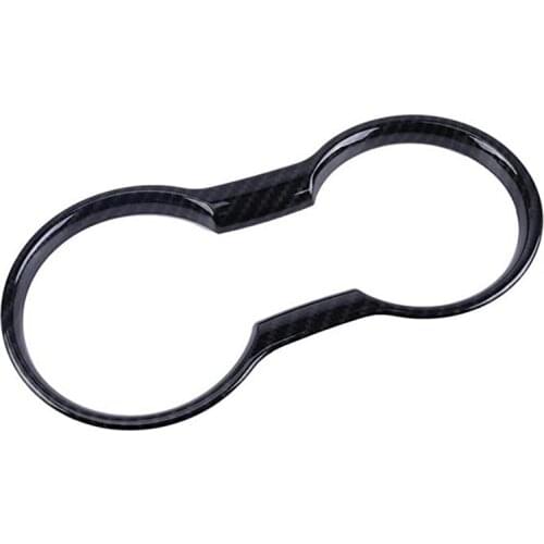 Car Interior Water Cup Holder Panel Cover Decorative Frame Trim Molding for Ford Mustang 2015 2016 2017 2018 2019