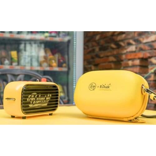 LOFREE Poison-M B.DUCK yellow Bluetooth speaker Restore FM Radio portable Wireless Music Player Subwoofer gift for girl